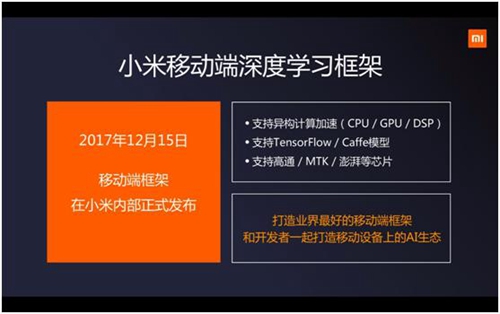 小米宣布开源MACE 为中国人工智能产业赋能
